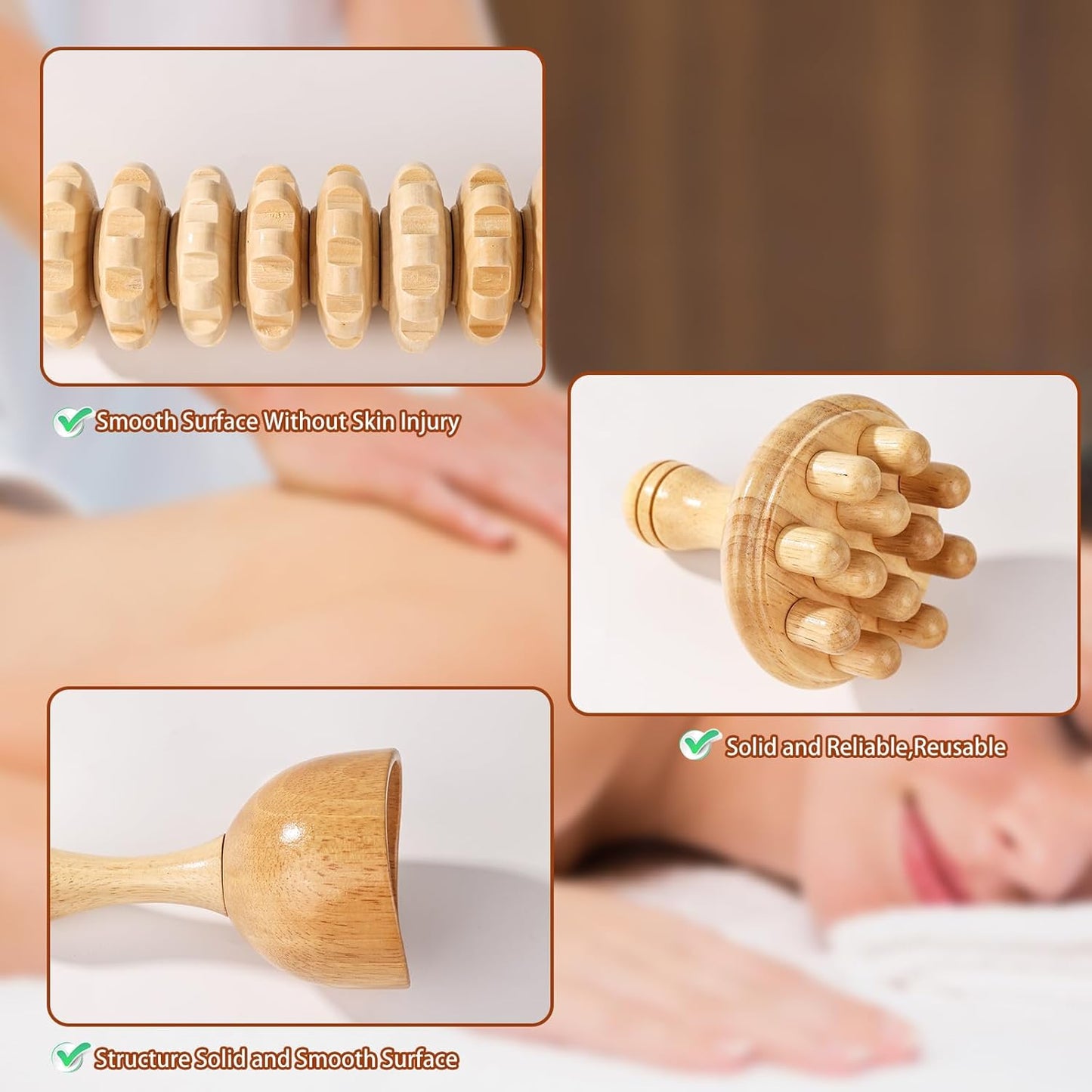 Wooden Massage Therapy Kit