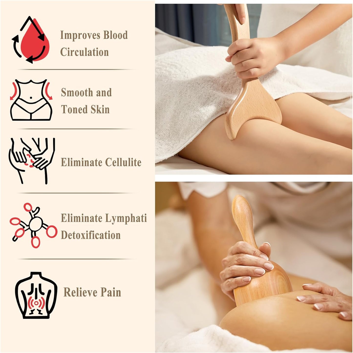 Wooden Massage Therapy Kit