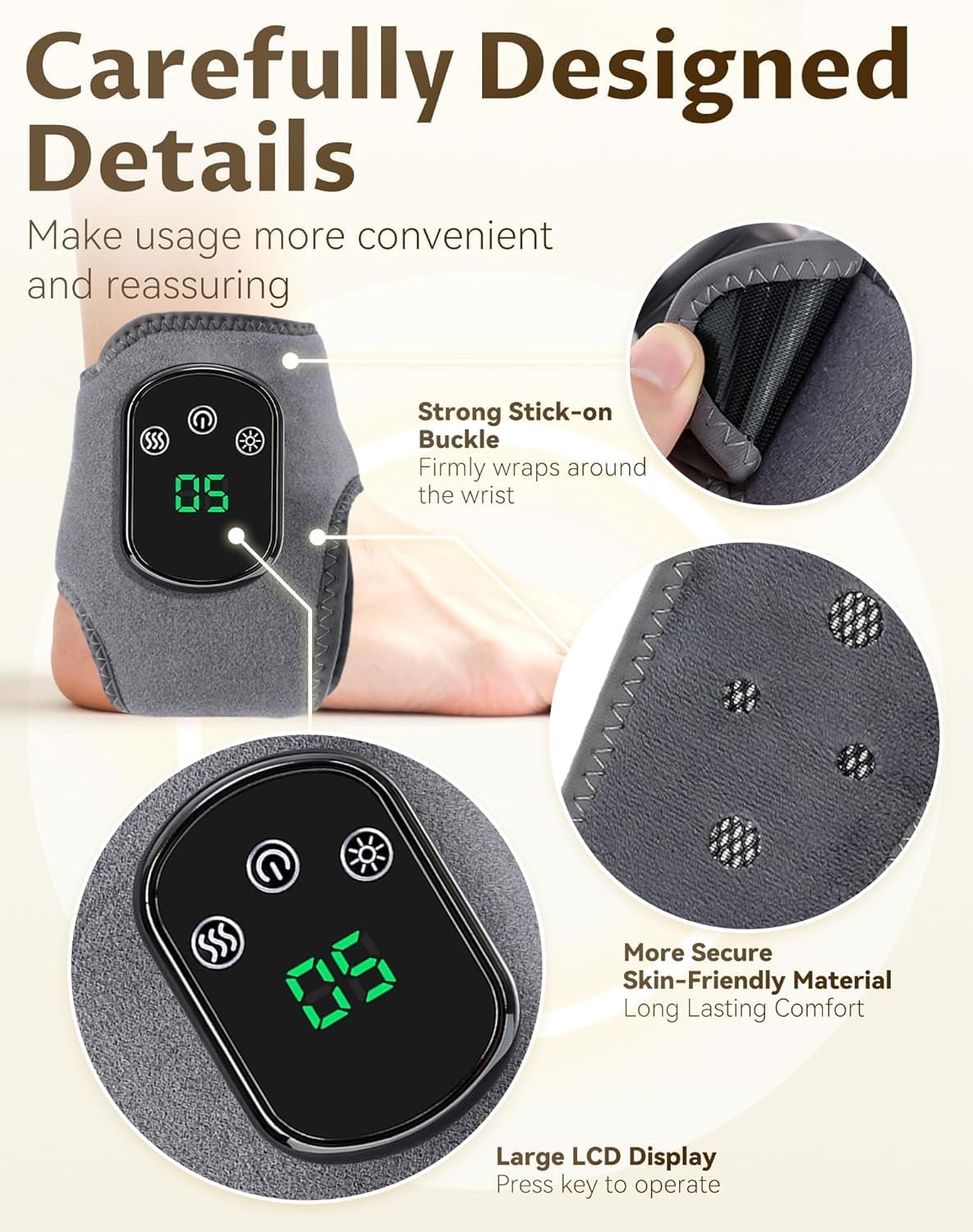 ThermicRelief™ Heated Ankle Massager