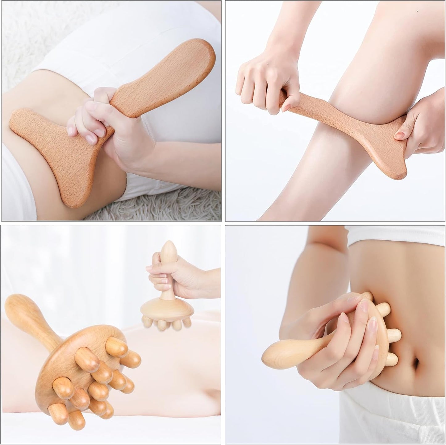 Wooden Massage Therapy Kit