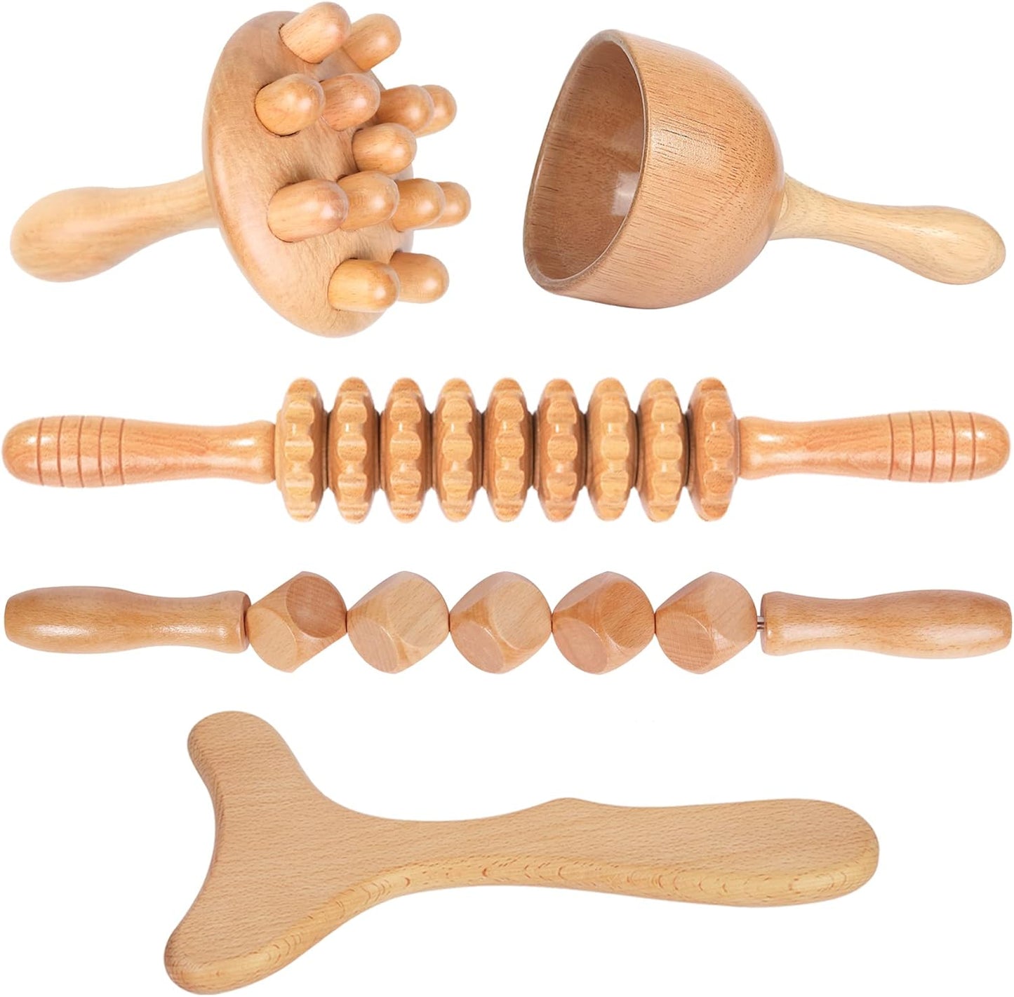 Wooden Massage Therapy Kit