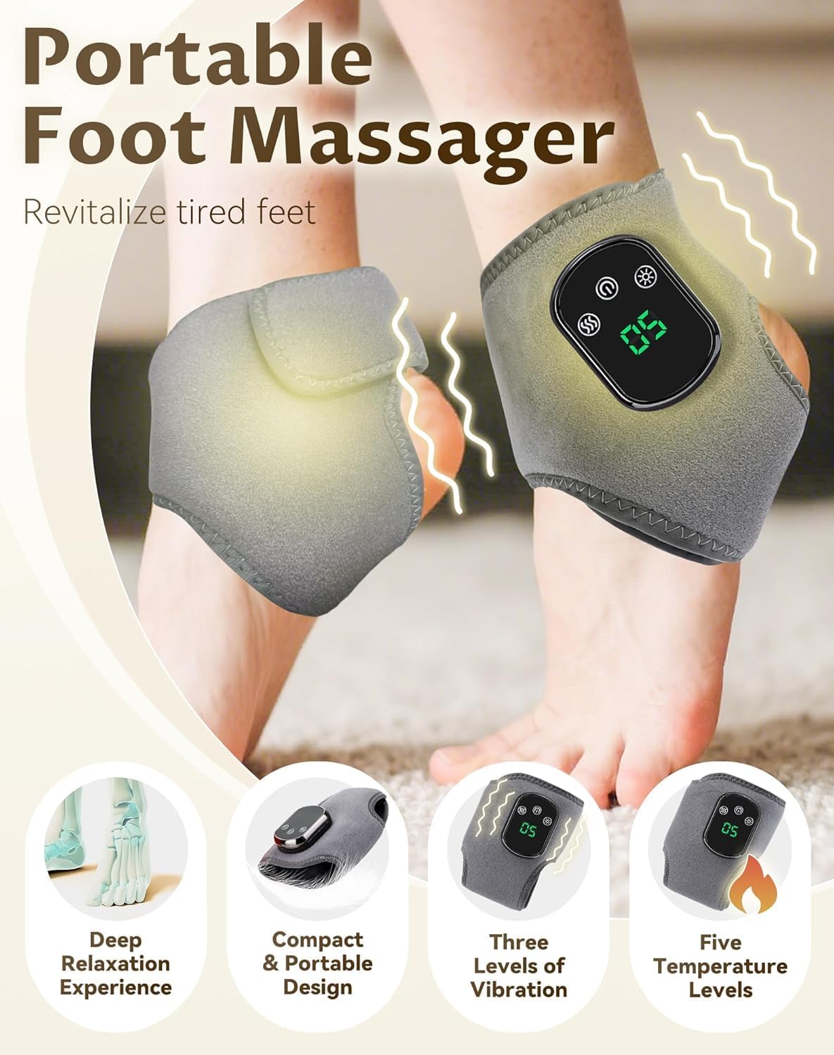 ThermicRelief™ Heated Ankle Massager