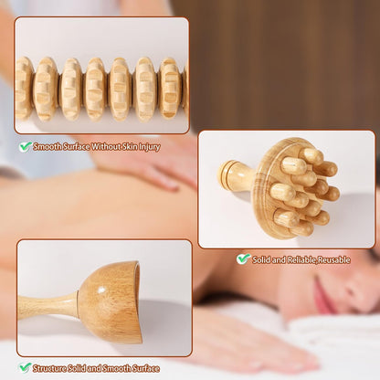 Wooden Massage Therapy Kit